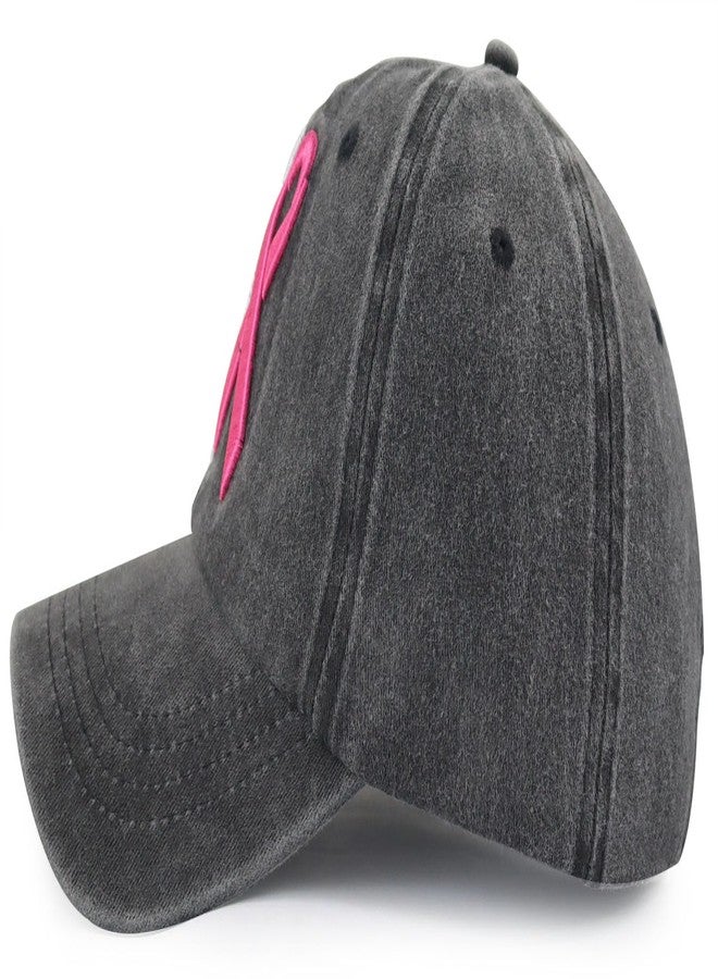 Kahhrepa Breast Cancer Gifts for Women, 3D Embroidered Chemo Hair Don't Care Hat, Pink Ribbon Logo Breast Cancer Awareness Inspirational Gifts, Adjustable Cotton Chemo Caps for Women Cancer Survivor Friends - Image 3